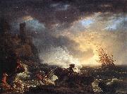 VERNET, Claude-Joseph Shipwreck  wr oil painting